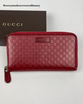 Guccissima Red Long Wallet