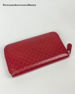 Guccissima Red Long Wallet
