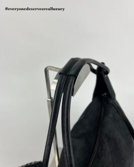 Black Hobo GG Canvas Shoulder Bag