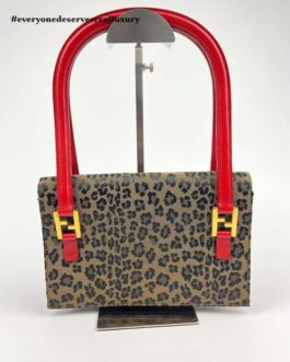 Vintage Leopard Pattern Handbag